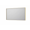 INK SP32 miroir - 140x4x80cm rectangulaire en cadre acier incl LED indirecte - chauffage - changement de couleur - dimmable et interrupteur - brossé mat or SW955825