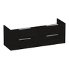 BRAUER Elevate meuble sous-lavabo 140 sans poignées rapportées 4 tiroirs à fermeture douce et 2 découpes pour siphon - Timber Black SW1200120
