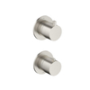 Hotbath Ace Afbouwdeel - voor inbouwthermostaat - 2-weg - omstel - geborsteld nikkel (RVS) SW1117586