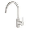 GROHE Feel Mitigeur d'évier - haut - SuperSteel brossé SW229115