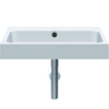Alape Wastafel D47.2cm 0 kraangaten rechthoek Plaatstaal Wit SW119776 Alape Wastafel D47.2cm 0 kraangaten rechthoek Plaatstaal Wit SW119776