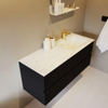 Mondiaz VICA-DLUX ensemble de meuble de salle de bain - 120cm - meuble sous-vasque urban - 2 tiroirs - lavabo encastré cloud droite - 1 trou de robinet - version haute de 60cm - opalo SW1087811