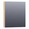 Saniclass Plain Spiegelkast 59x70x15cm Grey Oak Linksdraaiend SW393083 Saniclass Plain Spiegelkast 59x70x15cm Grey Oak Linksdraaiend SW393083