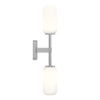 Astro Tacoma Twin Applique/Plafonnier - 230V - IP44 - cylindre - verre blanc - chrome SW1569663