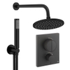 Crosswater MPRO inbouw regendoucheset – Ø20 cm hoofddouche – staafhanddouche – 2 hendels – zwart mat SW1472698