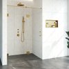 Saniclass Create Nisdeur 2-delig 135x200cm profielloos met antikalk en 8mm veiligheidsglas Goud geborsteld SW638686 Saniclass Create Nisdeur 2-delig 135x200cm profielloos met antikalk en 8mm veiligheidsglas Goud geborsteld SW638686