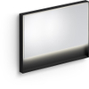 Clou Look at Me spiegel – rechthoek – 110x80 cm – indirecte LED rondom – Zwart mat SW417050