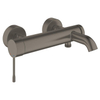 Grohe Essence New Badkraan - met omstel - met koppelingen - brushed hard graphite (antraciet) SW98777
