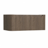 H&R Badmeubelen Juice Wastafelonderkast - 100x45x40cm - linkerhoek afgerond - 3D-front - 1 lade - geïntegreerde greep - tucson oak SW1259785