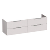 BRAUER Elevate meuble sous-lavabo 160 sans poignées rapportées 4 tiroirs softclose et 2 découpes pour siphon - sable mat SW1200147