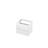 INK Wastafelonderkast - 60x45x52cm - 2 lades - greeploos - MDF lak - Hoogglans wit SB1240402