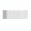 H&R Badmeubelen Juice Wastafelonderkast - 120x45x40cm - afgeronde hoeken - 3D-front - 2 lades - geïntegreerde greep - wit hoogglans SW1259309