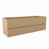 Mondiaz Hay Meuble sous vasque - 150x45x50cm - 2 tiroirs - softclose - 1 découpe droite - Oro SW1016084