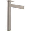 Villeroy & Boch Dawn 1 greeps wastafelkraan verhoogd - zonder pop up afvoergarnituur - Brushed Nickel (rvs) SW974121