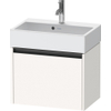 Duravit Ketho.2 Wastafelonderbouwkast - met 1 lade - 58.4x39x44cm - met greep antraciet - wit supermat SW772733