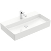 Villeroy & Boch Memento 2.0 lavabo - dessous rectifié 80x47cm - sans trop-plein 1 trou de robinet blanc SW358435