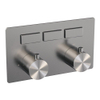 BRAUER Brushed Edition inbouwthermostaat - 3 functies - inclusief inbouwdeel - drukknoppen - geborsteld RVS PVD SW925469