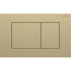 Geberit Sigma40 plaque de commande - rinçage à 2 touches - extra plat - boutons carrés - inox - laiton brossé (or) SW1237054
