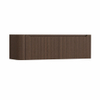 H&R Badmeubelen Juice Meuble sous-vasque - 140x45x40cm - angle gauche arrondi - 2 tiroirs - poignée intégrée - coffee SW1490060