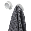 Tiger Tess Handdoekhaak - rond - 2 stuks - zelfklevend/boren - wit SW877645