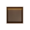 Hotbath &MORE Boîte encastrée ou niche encastrée 30x30x10cm avec LED IP44 Tuscan bronze SW1246570