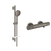 Grohe Vitalio Joy Doucheset - 60cm glijstang - ronde handdouche - 3 straalsoorten - thermostaatkraan - brushed hard graphite (antraciet) SW1576556