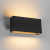 QAZQA Spector Applique murale - 2 lampes - 21cm - IP54 - Rectangle - Gris foncé SW1470017