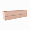 Mondiaz Hay Meuble sous vasque - 180x45x50cm - 4 tiroirs - softclose - 1 découpe gauche - Rosee SW1016184