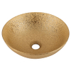 Differnz BRIGHT Vasque à poser - 36x14cm - émaillée - or SW1236909