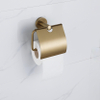 Fortifura Calvi toiletrolhouder - met klep - PVD - geborsteld messing (goud) SW1183146