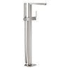 Grohe Plus Pièce de garniture pour mitigeur de baignoire sur pied avec inverseur, bec 28.2cm, douche à main et flexible de douche 125cm supersteel SW523571 Grohe Plus Pièce de garniture pour mitigeur de baignoire sur pied avec inverseur, bec 28.2cm, douche à main et flexible de douche 125cm supersteel SW523571