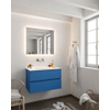 Mondiaz VICAB meuble de salle de bain - 80cm - meuble sous-vasque jeans - 2 tiroirs - lavabo cloud milieu - sans trou de robinet version XL 60cm haut SW1090981