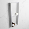 Mondiaz Easy nis 29.5x149.5x8cm voor Inbouw/opbouw 2 open vakken Solid surface Talc/Cale SW643827