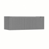 H&R Badmeubelen Juice Wastafelonderkast - 120x45x40cm - rechterhoek afgerond - 3D-front - 2 lades - geïntegreerde greep - stone grey mat SW1259971