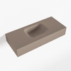 MONDIAZ LEX Opbouwwastafel 70x30x12cm 0 kraangaten wasbak midden Solid Surface Smoke mat SW476456 MONDIAZ LEX Opbouwwastafel 70x30x12cm 0 kraangaten wasbak midden Solid Surface Smoke mat SW476456