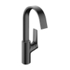 Hansgrohe VIVENIS Wastafelmengkraan - 21cm - eengreeps - draaibare uitloop - trekwaste - zwart chroom SW1387779