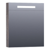 BRAUER Promise Deluxe spiegelkast – 59x70x15 cm – directe LED – linksdraaiende – Driftwood SW499519