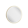 Crosswater Infinity Spiegel - met verlichting - rond - 70cm - geborsteld messing (goud) SW1026402