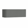 H&R Badmeubelen Juice Wastafelonderkast - 120x45x40cm - linkerhoek afgerond - 3D-front - 2 lades - geïntegreerde greep - petrol mat SW1260024