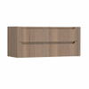 H&R Badmeubelen Juice Meuble sous lavabo - 120x45x50cm - coin droit arrondi - 2 tiroirs - poignée intégrée - charleston SW1489617
