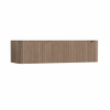 H&R Badmeubelen Juice Wastafelonderkast - 160x45x40cm - afgeronde hoeken - 3D-front - 2 lades - geïntegreerde greep - charleston SW1259446