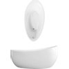 Villeroy en boch Aveo bad vrijstaand 190x95 randloos met afvoer overloop starwhite GA26013 Villeroy en boch Aveo bad vrijstaand 190x95 randloos met afvoer overloop starwhite GA26013