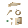 Hansgrohe Showerselect thermostatische inbouw regendoucheset met vierkante regendouchekop 30 cm Brushed Bronze SW1170653