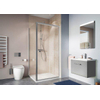 Crosswater Clear 6 zijwand 100x195cm 6mm helder veiligheidsglas zilver SW487144 Crosswater Clear 6 zijwand 100x195cm 6mm helder veiligheidsglas zilver SW487144