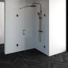 Saniclass Create douchecabine 2-delig 100x80cm profielloos met antikalk en 8mm veiligheidsglas koper SW486742 Saniclass Create douchecabine 2-delig 100x80cm profielloos met antikalk en 8mm veiligheidsglas koper SW486742