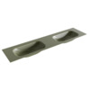 Mondiaz BIG small Army solid surface inbouw wastafel 190cm dubbel SW434375 Mondiaz BIG small Army solid surface inbouw wastafel 190cm dubbel SW434375