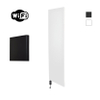 Sanicare HVW Denso Radiateur électrique - 180x40cm - 948W - wifi - thermostat - noir - bas gauche - blanc mat SW1000749