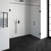 Saniclass Create douchedeur 200x200cm 2-delig profielloos met antikalk en 8mm veiligheidsglas zwart mat SW223751 Saniclass Create douchedeur 200x200cm 2-delig profielloos met antikalk en 8mm veiligheidsglas zwart mat SW223751