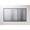 Geberit Omega30 bedieningplaat, 2-toets spoeling frontbediening voor toilet 21.2x14.2cm mat chroom 0700244 Geberit Omega30 bedieningplaat, 2-toets spoeling frontbediening voor toilet 21.2x14.2cm mat chroom 0700244