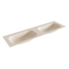Mondiaz BIG small Linen solid surface inbouw wastafel 160cm dubbel SW424982 Mondiaz BIG small Linen solid surface inbouw wastafel 160cm dubbel SW424982